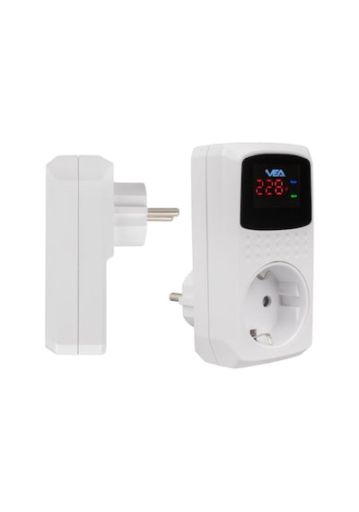 Vea Ve-22393 16a 3520w Tekli Dijital Göstergeli Akım Korumalı Priz 0