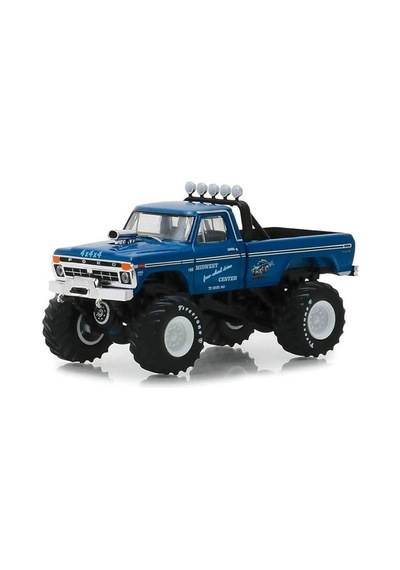 Greenlight Kings Of Crunch Series 3-1974 Ford F250 Monster Truck Midwest Four Wheel 1/64 Model Araba