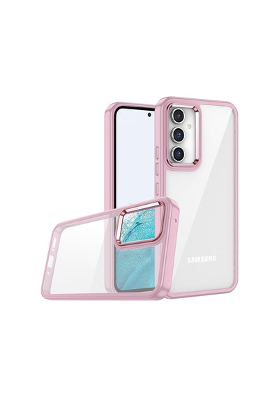 Galaxy A04s Kılıf Zore Flora Kapak Rose Gold