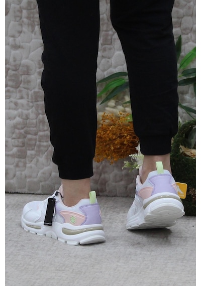 Lumberjack Null Beyaz Rahat Esnek Sneaker Kadın Spor Ayakkabı 001