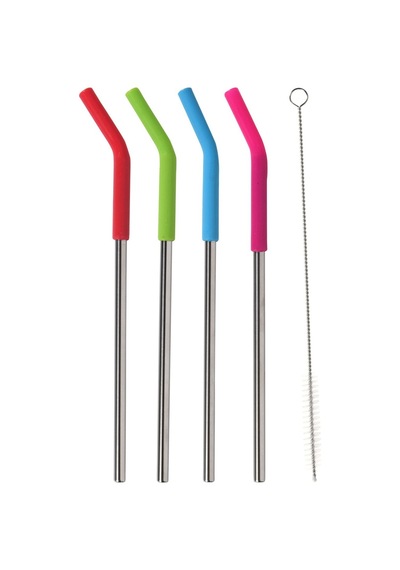 Excellent Houseware Paslanmaz Çelik Silikon Uçlu Pipet Set - 7 Adet Tarı