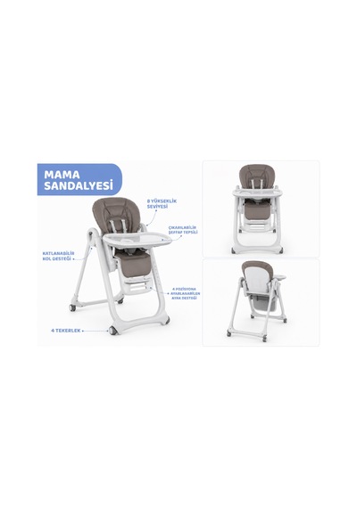 Bşkvirgo Mama Sandalyesi Brown Renk: Brown Bsk2026