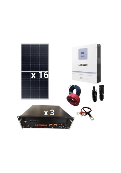 9440 Watt Lityum Akülü Konfor Ev Sistemi