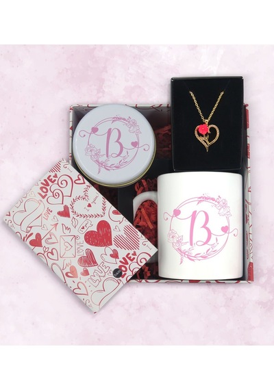 BK Gift Sevgiliye Özel Kutuda Hediye Seti, Kupa Bardak, Sevgili Hediyesi, Aşk Kolyesi, Kokulu Mum,Yıl Dönümü Hediyesi-7