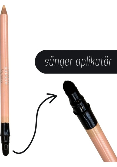 Dora Joy Smoky Sünger Aplikatörlü Göz Kalemi 01 Nude