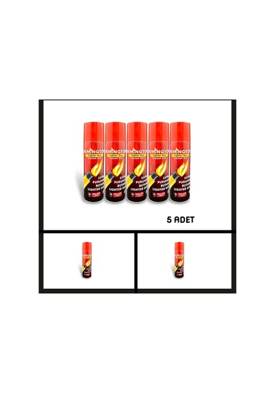 Uyguna-yakala 270 Ml. 5 Adet Remington Çakmak Gazı Tüpü-ykt.190 Çok Renkli