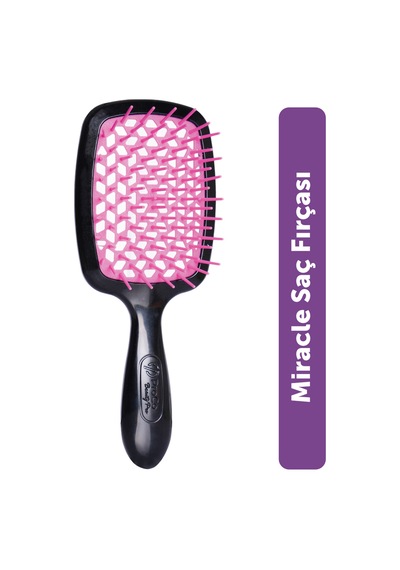 Beauty Pro Miracle Brush Saç Fırçası - Isıya Dayanıklı, Kaynak Saçlara Uygun, Saç Açma Ve Tarama Mor