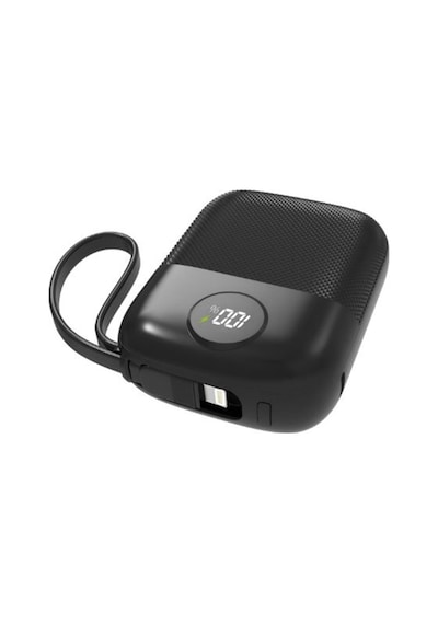 S-link Mp110 10000mah Pd22.5w Type-c+lightning Kablolu Siyah Pil Şarj Cihazı Powerbank