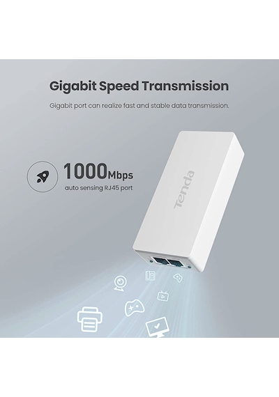 TENDA 1300S POE ENJEKTÖR-ADAPTÖR GİGABİT