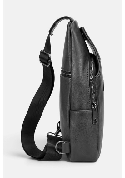 Lederax Hakiki Deri Göğüs Çantası Küçük Boy Bodybag Ld683 Siyah