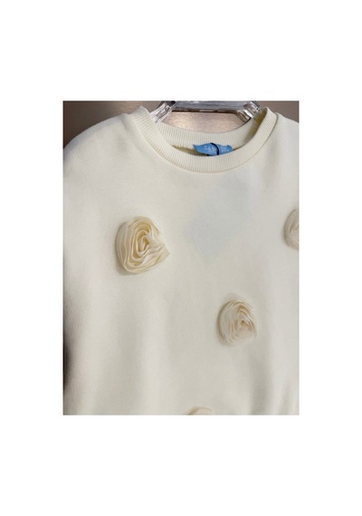 Laciel Prs Laciel Çicek Detaylı Sweatshirt Krem Krem