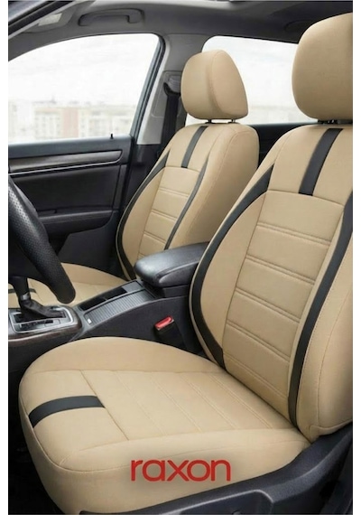 Fiat Egea Hatchback Neptune Series 2+1 Uyumlu Tay Tüyü Oto Koltuk Kılıfı - Premium Şık Ve Konforlu Tasarım Krem