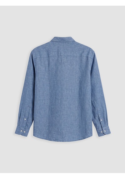 Lcw Vision İndigo Regular Fit %100 Keten Erkek Gömlek