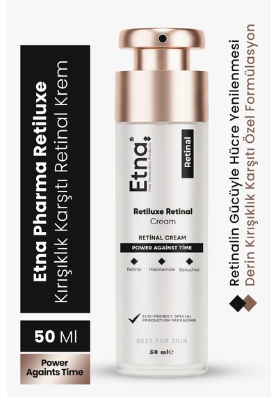 Etna Pharma Retiluxe Kırışıklık Ve Yaşlanma Karşıtı, Aydınlatıcı, Anti-aging Retinal Krem 50 Ml