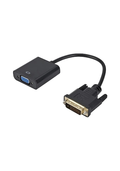 24+1 DVI-D To VGA Aktif Çevirici Dönüştürücü Adaptör Kablosu