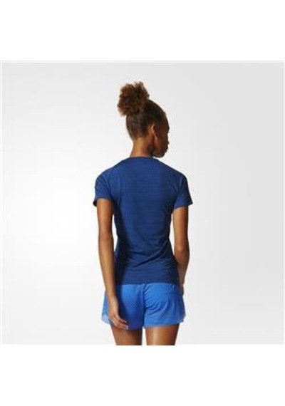 Adidas Performance Tee Kadın Mavi Düz Tişört Giyim Bk2672