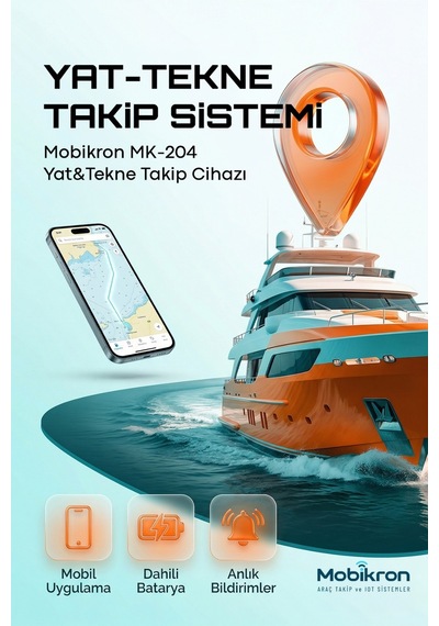 Mk-204-1 Sesli Bildirimli Tekne & Yat Takip Sistemi - 12 Ay Hatlı + Server Dahil Gps 2026 Seri