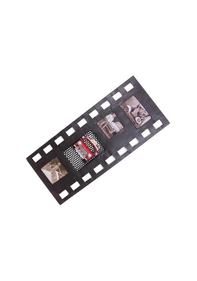 Dekoratif Metal Çerçeve Film Şeridi Temalı Dörtlü Karışık Renk
