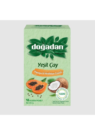 Doğadan 4 Paket Yeşil Çay Ailesi 18'li Paketler Ve Rosie Pamuk Hediyeli
