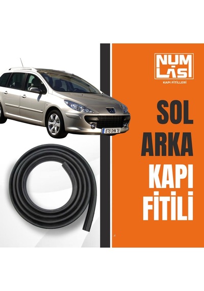 Peugeot 307 Station Wagon Sol Arka Kapı Fitili-a Kalite-numlas-nm3555