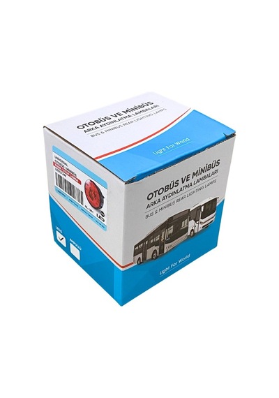 24v Park-stop Lambası Yuvarlak Ledli Kırmızı 98 Mm