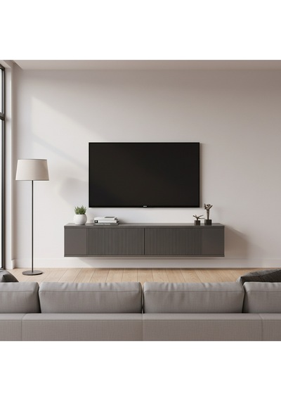 Tda1204b Corsa Duvara Montaj Tv Stand, Tv Rafı Beyaz 120cm