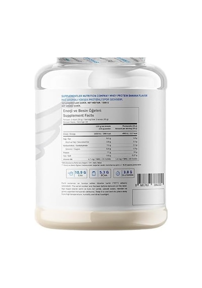 Com Whey Protein 1000 Gr - Muz Ahududu