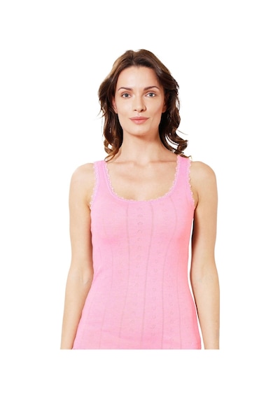 Kompedan Kadın Transferli Ribana Esnek Yumoş Atlet Pembe K23493-pembe Kompedan Kadın Transferli Ribana Esnek Yumoş Atlet Pembe K23493-pembe