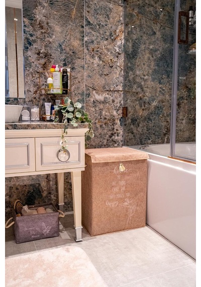 Tr Keçe Çok Amaçlı Kapaklı Düzenleyici Kutu 55 X 41 X 30 Cm Mega, Bej