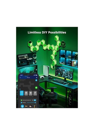 Govee Glide Hexa Ultra Led Gaming Duvar Aydınlatma Panelleri 7'li Diğer