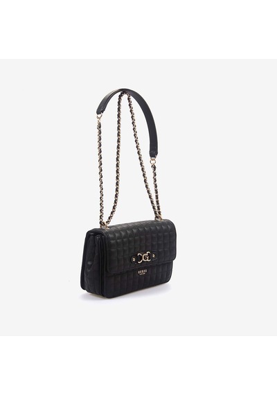 Guess Nadira Kapitoneli Mini Çapraz Çanta Hwqg8424210 Siyah