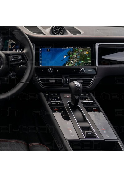 Porsche Macan Uyumlu Vites Etrafı Ve 10.9 Inç Navigasyon 9h Nano Ekran Koruyucu 5li Set