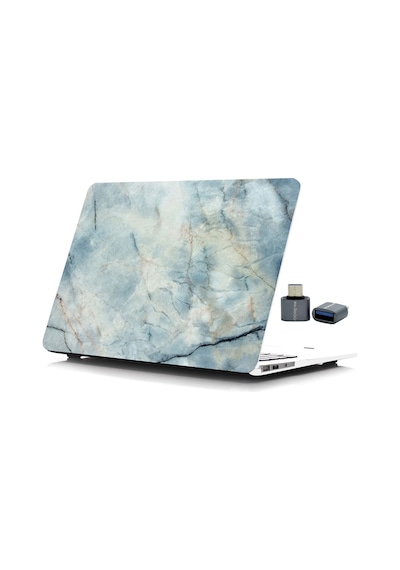 Macbook Pro Kılıf 15 İnç Mermer11nl Touchbarlı 15" Pro A1707 A1990 İle Uyumlu R-34