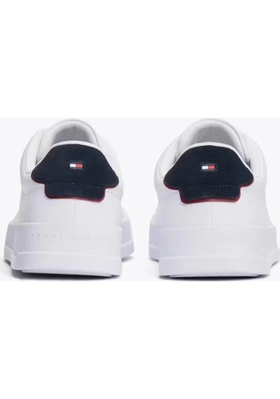 Tommy Hilfiger Tommy Jeans Erkek Beyaz Pebble Grain Court Sneaker Beyaz