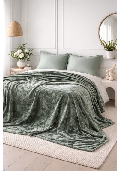 Bedline Moon Wellsoft Battaniye 200x220 Yeşil