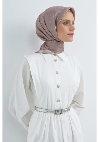 Armine Saf İpek Sura Eşarp-2026 İlkbahar-yaz- 953000d Pudra