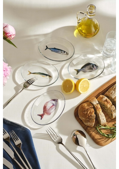 Pasabahce Olta Meze Tabağı Füme - 1 Adet Gri