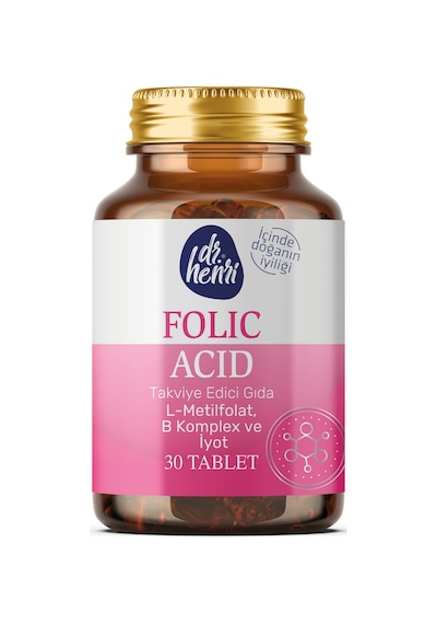 Folık Asıt L-metılfolat, B6, B12, İyot Ve D3 30 Tablet