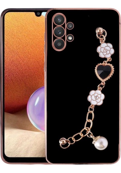 Galaxy A32 4g Kılıf El Tutamaçlı Kamera Korumalı Zore Taka Silikon Kapak Siyah