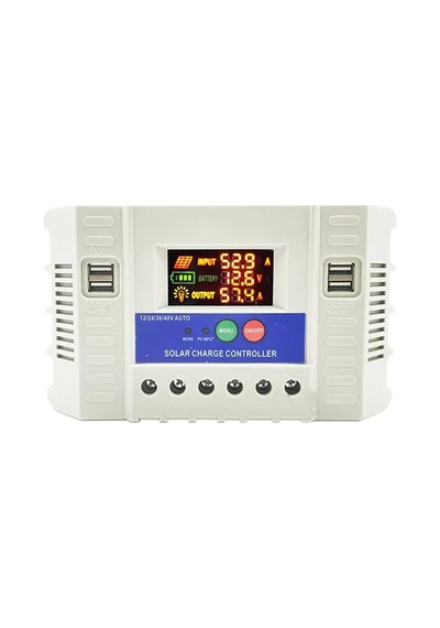 Powermaster Pm-60a 12v-24v-36v-48v 60 Amper 4 Usbli Dijital Otomatik Solar Şarj Regülatörü