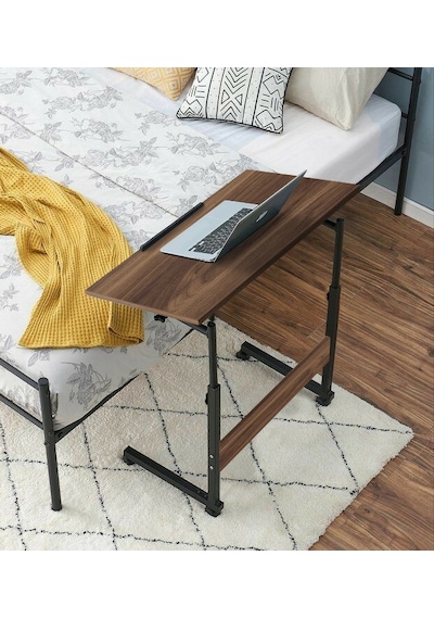Yükseklik Ayarlı Eğimli Ve Katlanabilen Laptop Sehpası - Ceviz