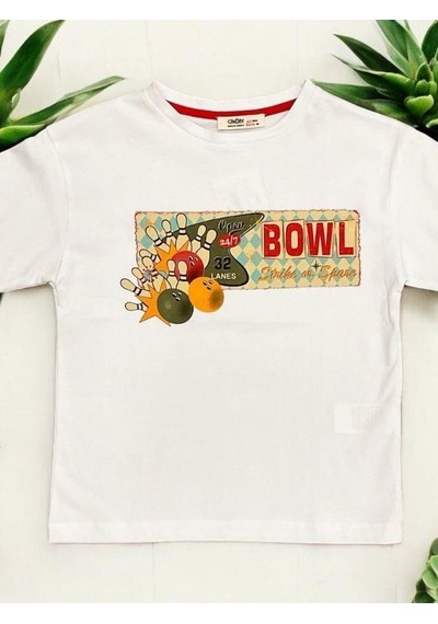 Erkek Çocuk Pamuklu Bowling Şortlu Takım-14174 Haki