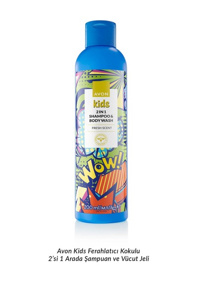 Kids Wow 2 Si 1 Arada Saç Ve Vücut Çocuk Şampuanı 200 Ml. Tüm Saçlar