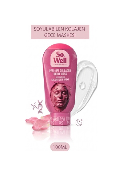 So Well Kolajen Gece Mask Soyulabilen Maske 100 Ml 2 Adet