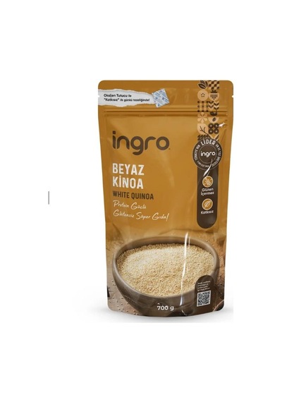 İngro Glutensiz Beyaz Kinoa Unu 700 Gr