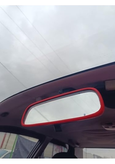 Araç İçi Dikiz Aynası Kılıfı Evrensel İç Dikiz Aynası Çerçevesi, Dekoratif Oto Aksesuar Kırmızı