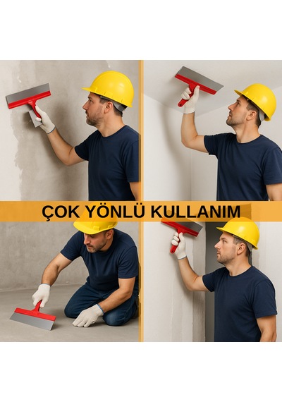 30cm Raspa Zemin Duvar Yer Tavan Köşe Büyük Profesyonel Kırmızı