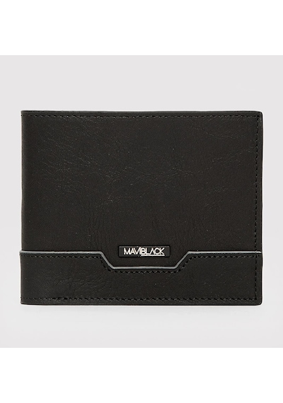 Mavi M0912365-900 Mavi Black Hakiki Deri Cüzdan siyah