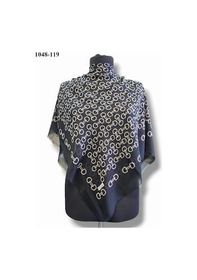 Eyfel Eşarp Eyfel Desenli Dimi Pamuk Eşarp 1048-119 Çok Renkli