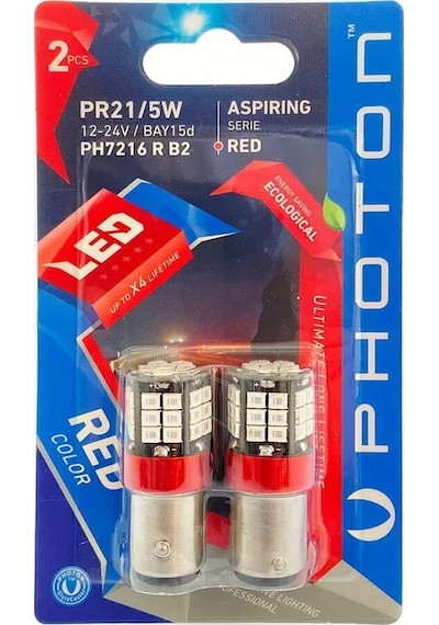 P21/5w Red 12v-24v Led 2'li Blıster